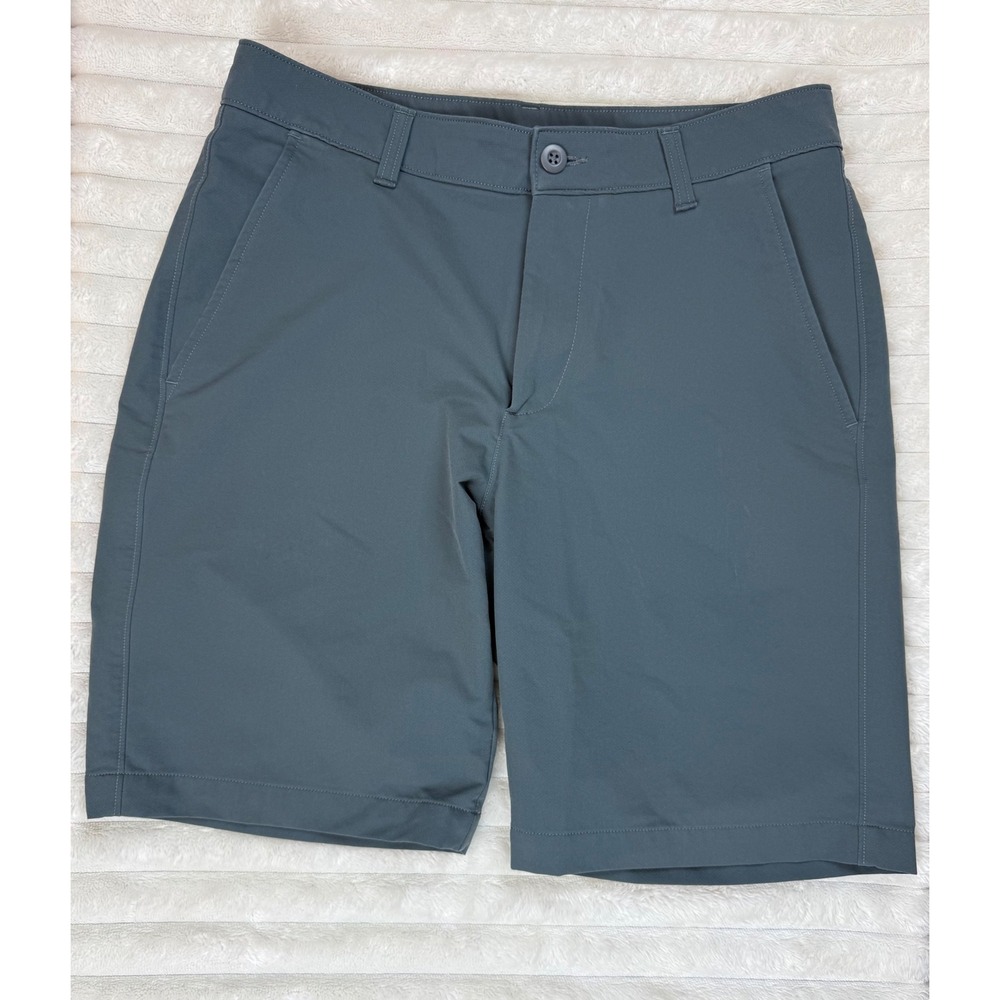 Under Armour Men's Golf Shorts Size 32 Gray Performance Flat Front 10"